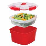Hộp hấp thực phẩm Sistema 1102 - 2.4 lít