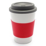 Ly cà phê du lịch lót Silicon cao cấp 335ml - OB0083