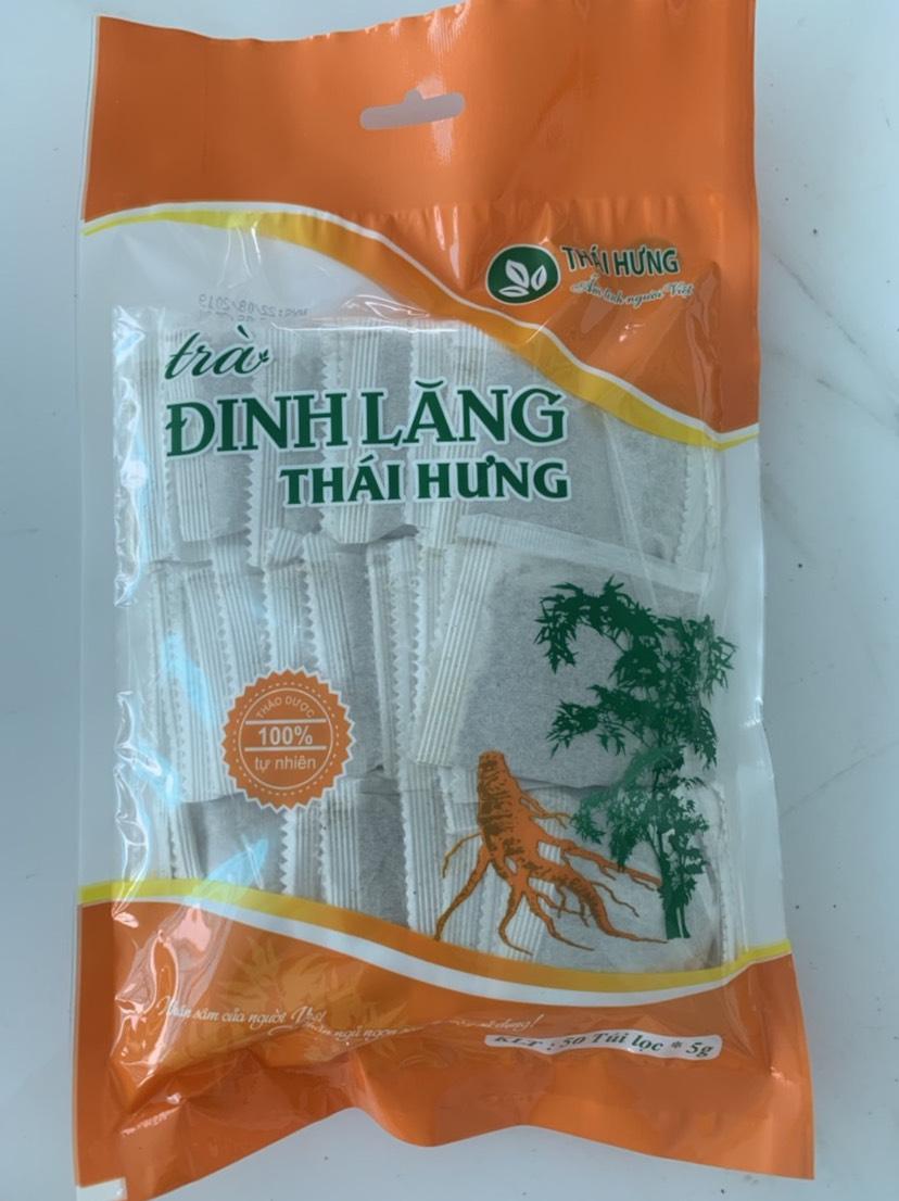 Trà đinh lăng Thái Hưng 50 túi loc combo 5 gói