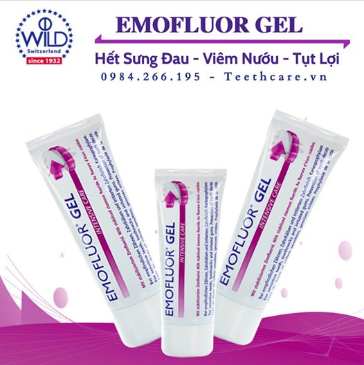 Gel trị tụt lợi & hở cổ chân răng Emofluor
