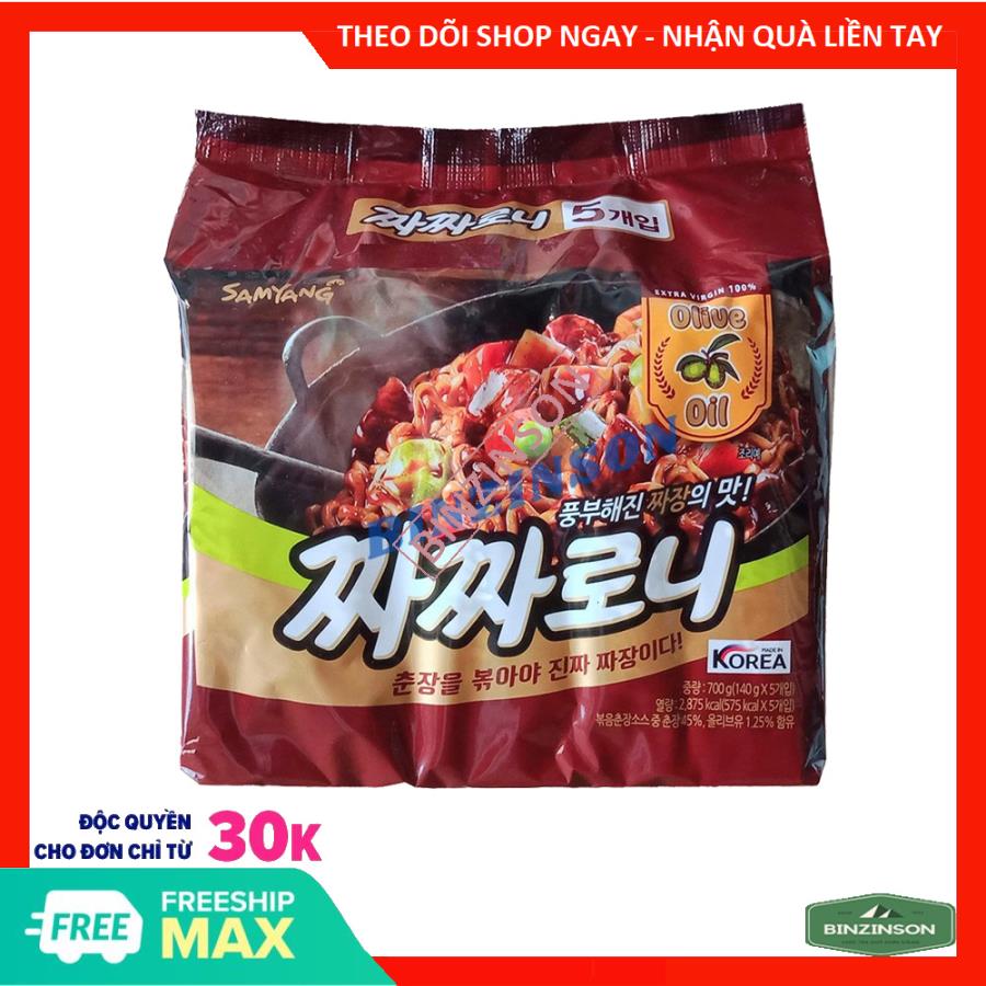 Mì trộn tương đen Samyang 140g combo 15 gói