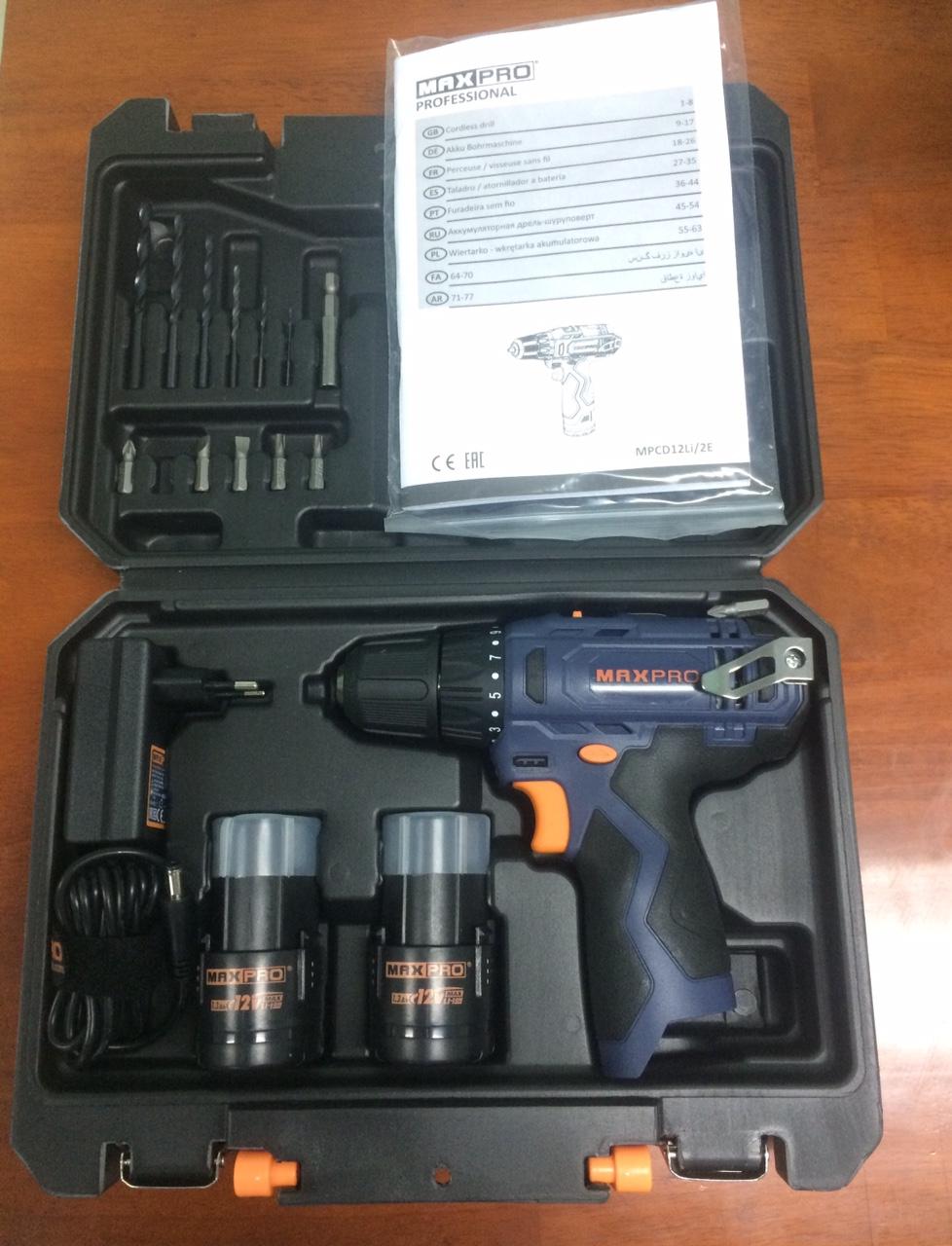 MÁY KHOAN PIN MAXPRO MPCD12LI