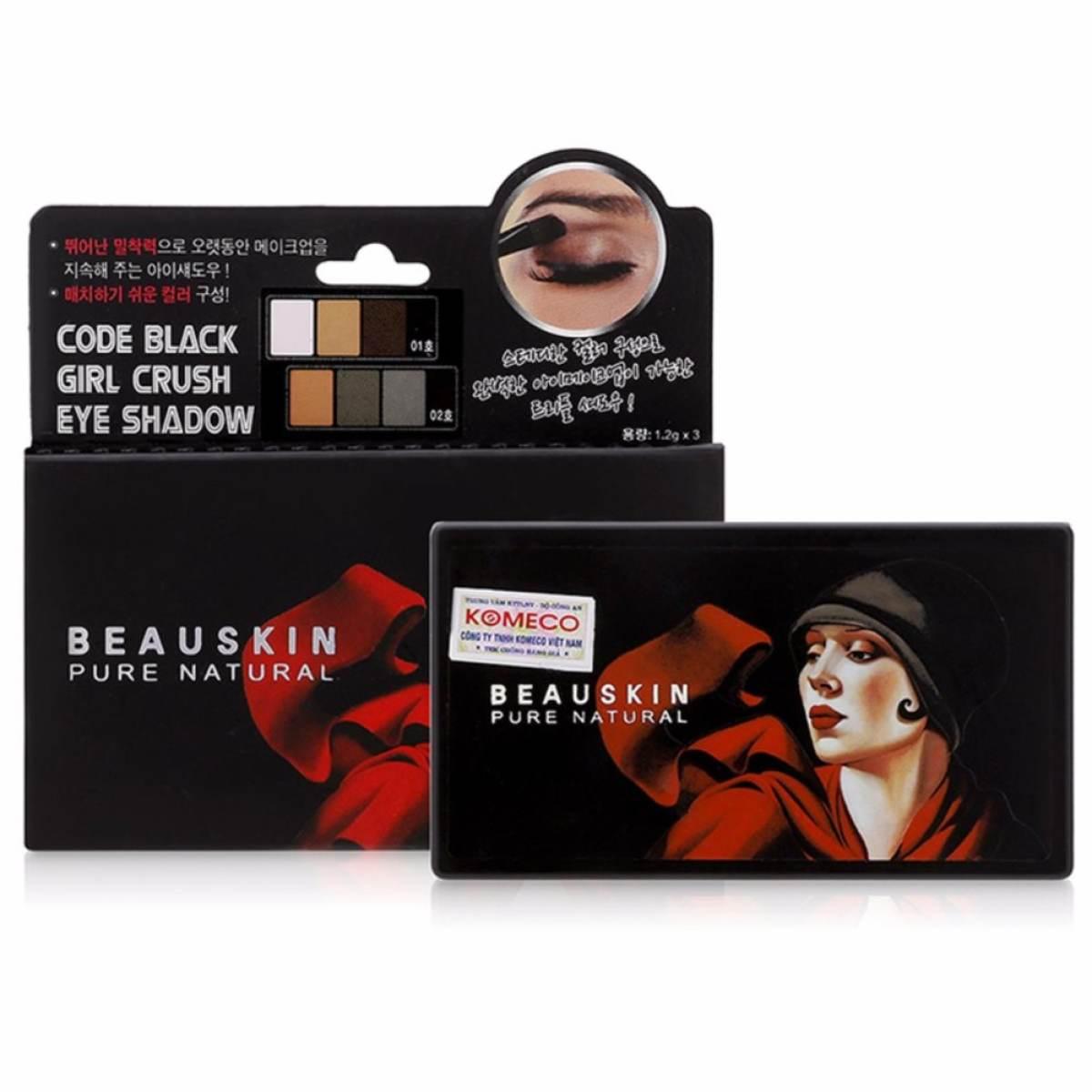 Phấn Mắt 3 màu Beauskin Code Black Girl Crush Eye Shadow