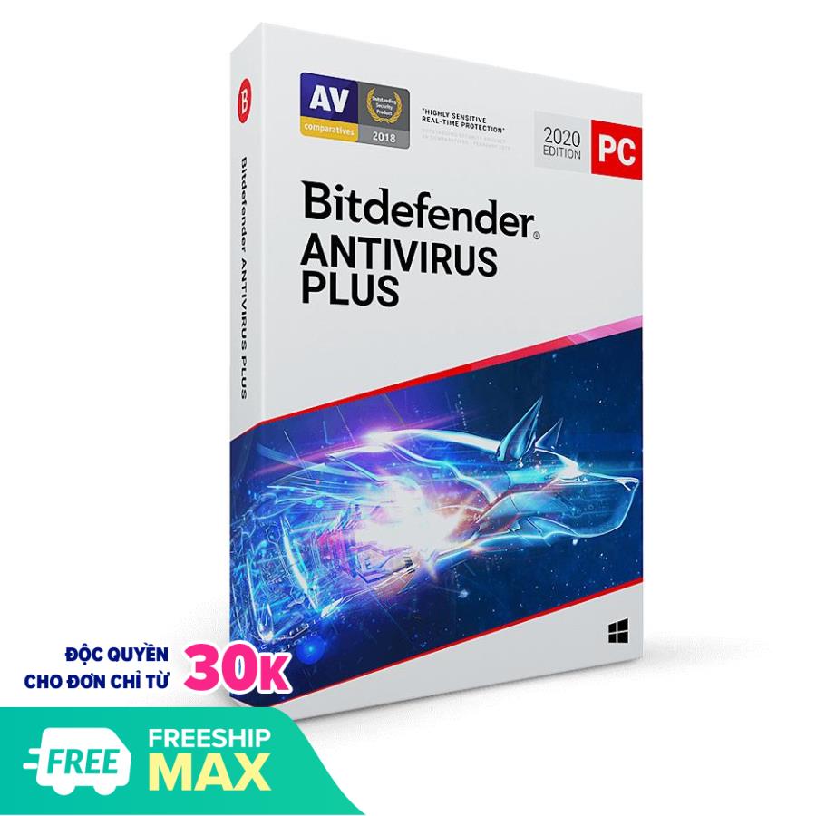 Phần mềm Diệt Virus Bitdefender Antivirus Plus 2020