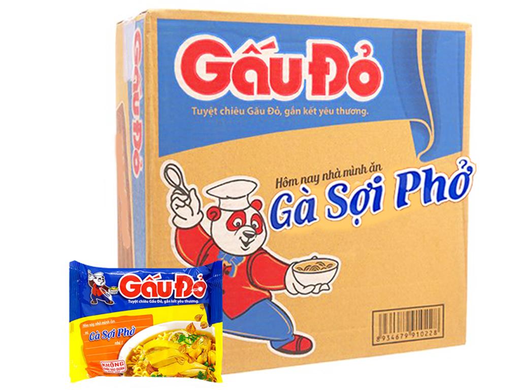 Mì gà Gấu Đỏ thùng 30 gói x 64g