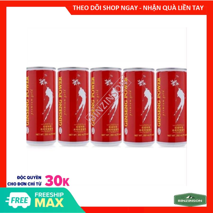 Nước uống tăng lực hồng sâm KGS combo 5 lon