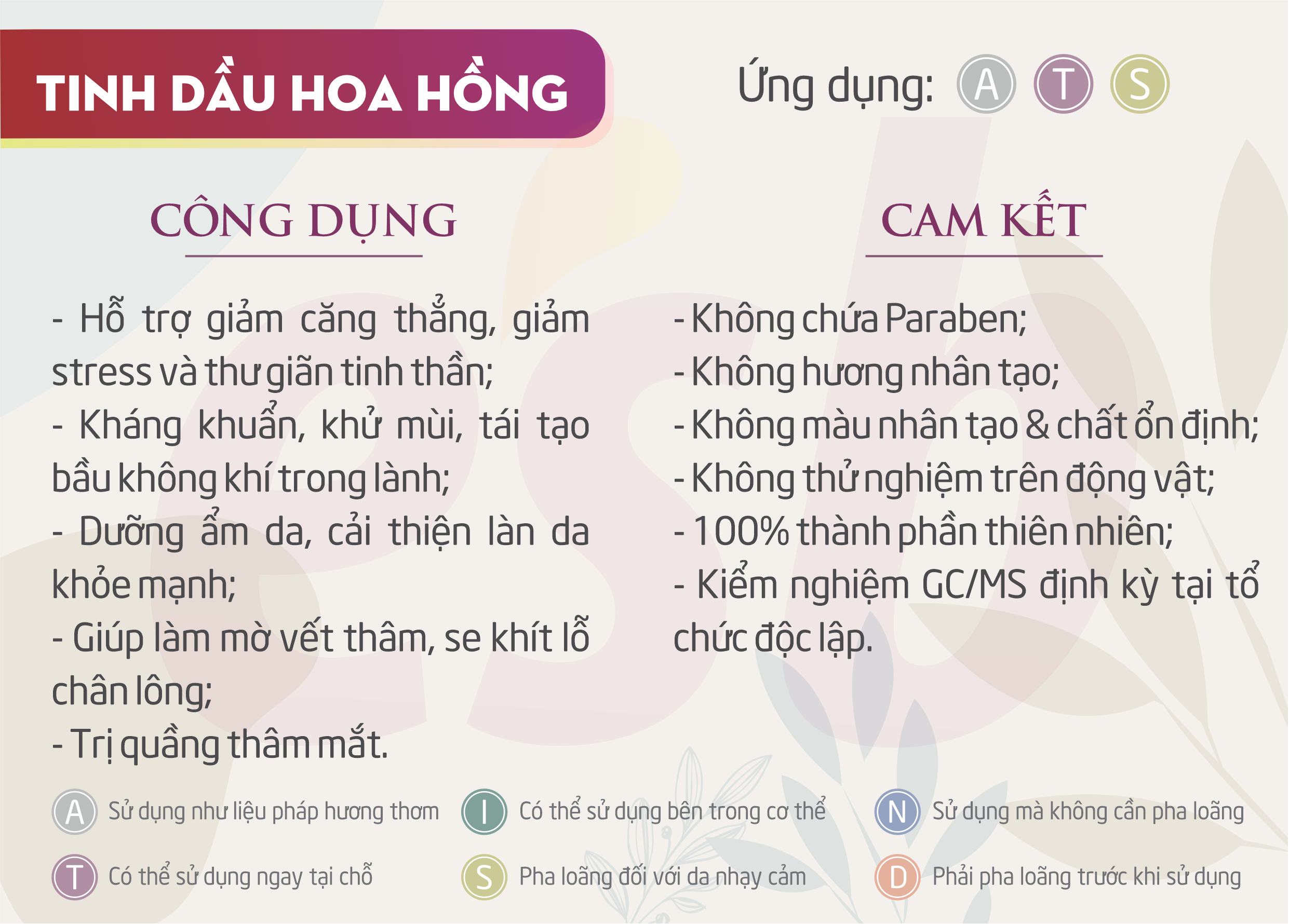 TINH DẦU ESSENBEE HOA HỒNG