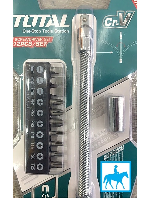 Bộ 12 tua vít Total THT250FL1206