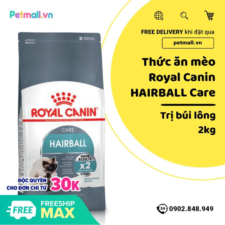 Thức Ăn mèo CANIN HAIRBALL 2Kg
