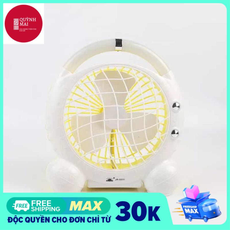 QUẠT SẠC TÍCH ĐIỆN MINI FAN JR-5500