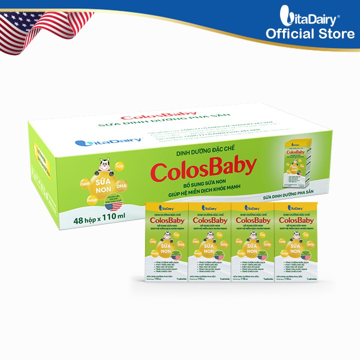 Sữa bột Colosbaby 180ml Lốc 4 hộp