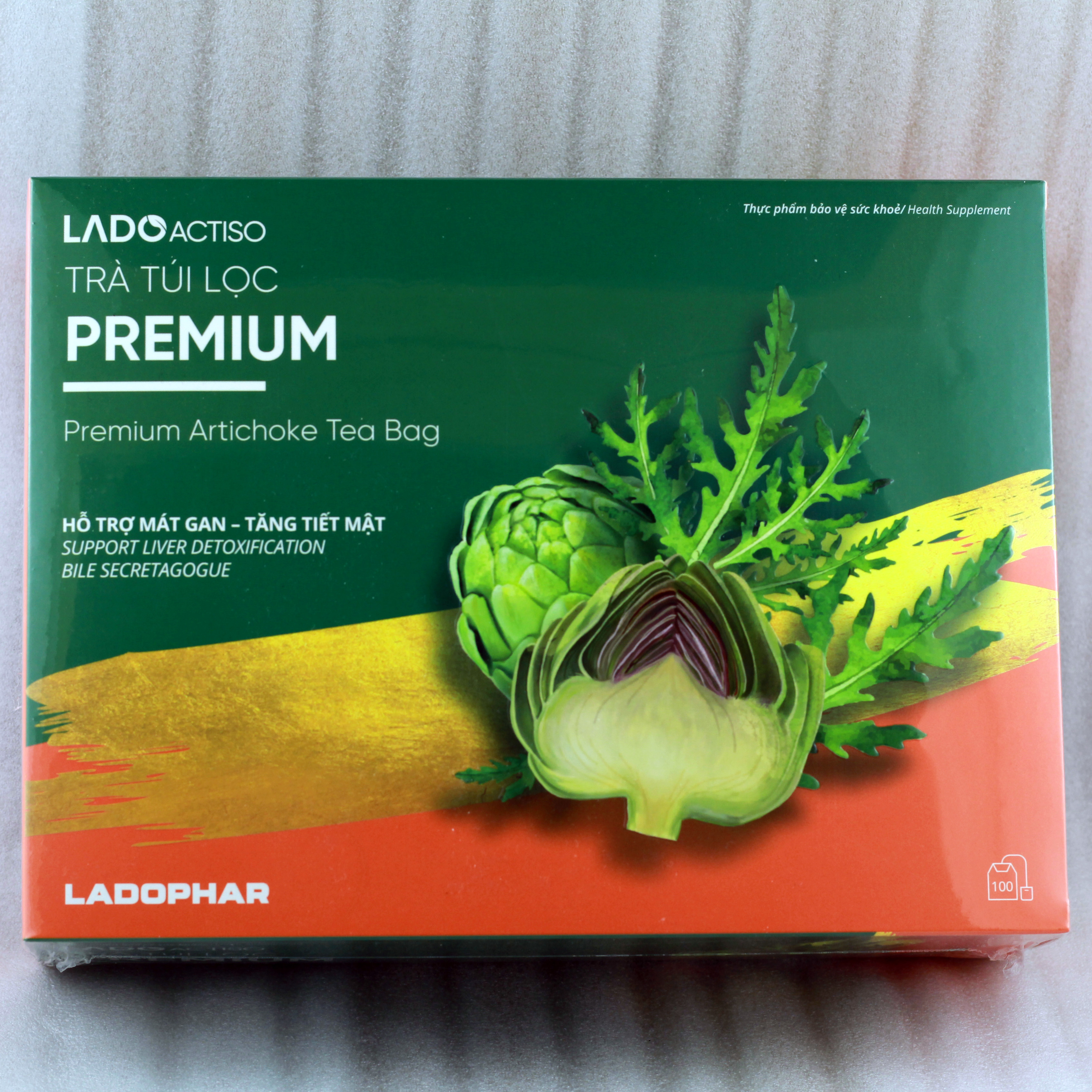 Trà Actiso Ladophar Premium 100 túi lọc
