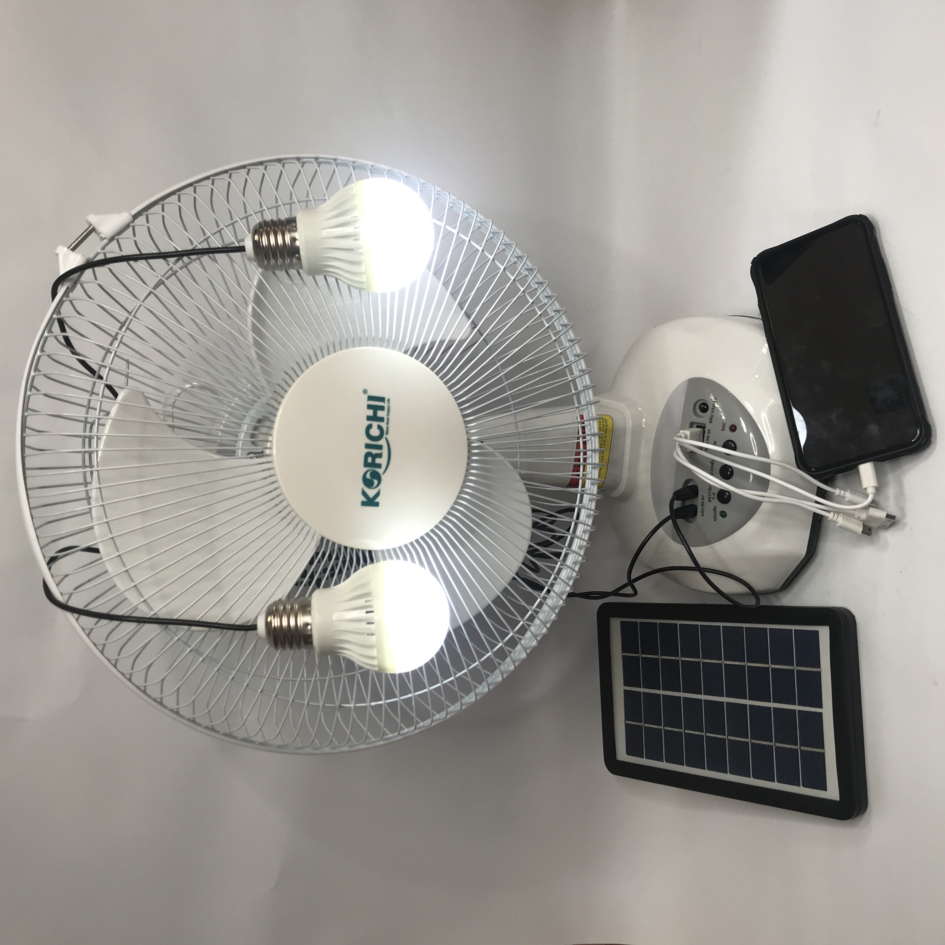 QUẠT SẠC TÍCH ĐIỆN KORICHI KRC-6300