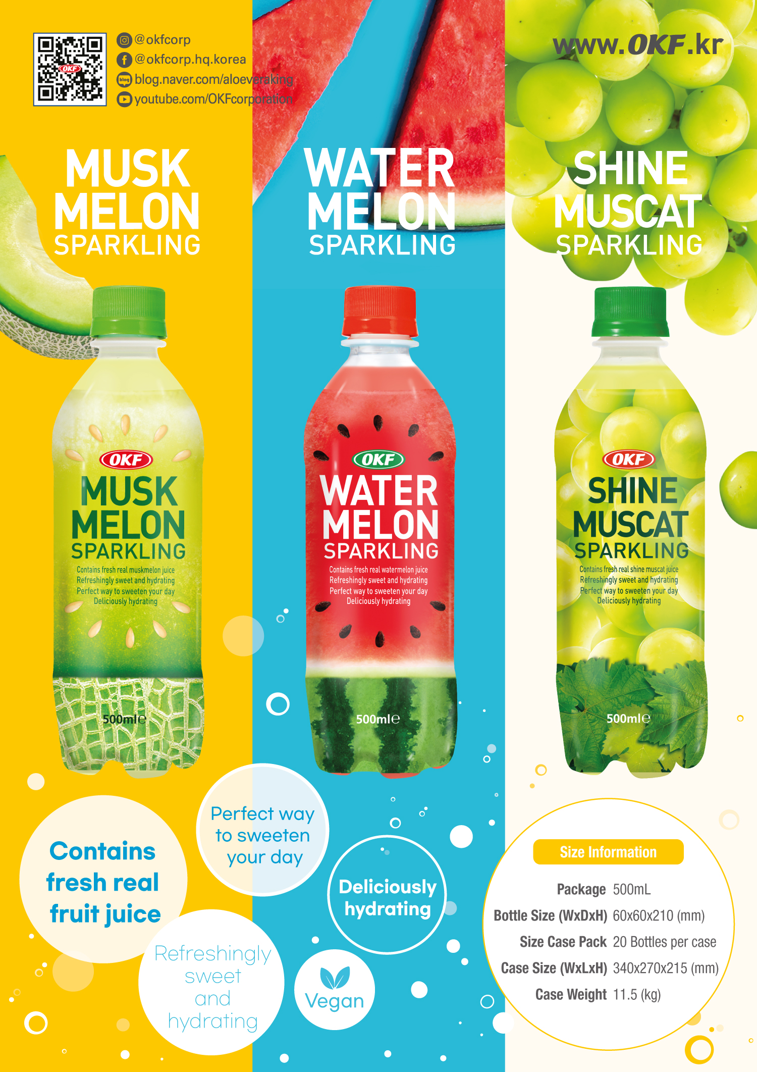 Nước ép OKF Nho Mẫu Đơn 500ml