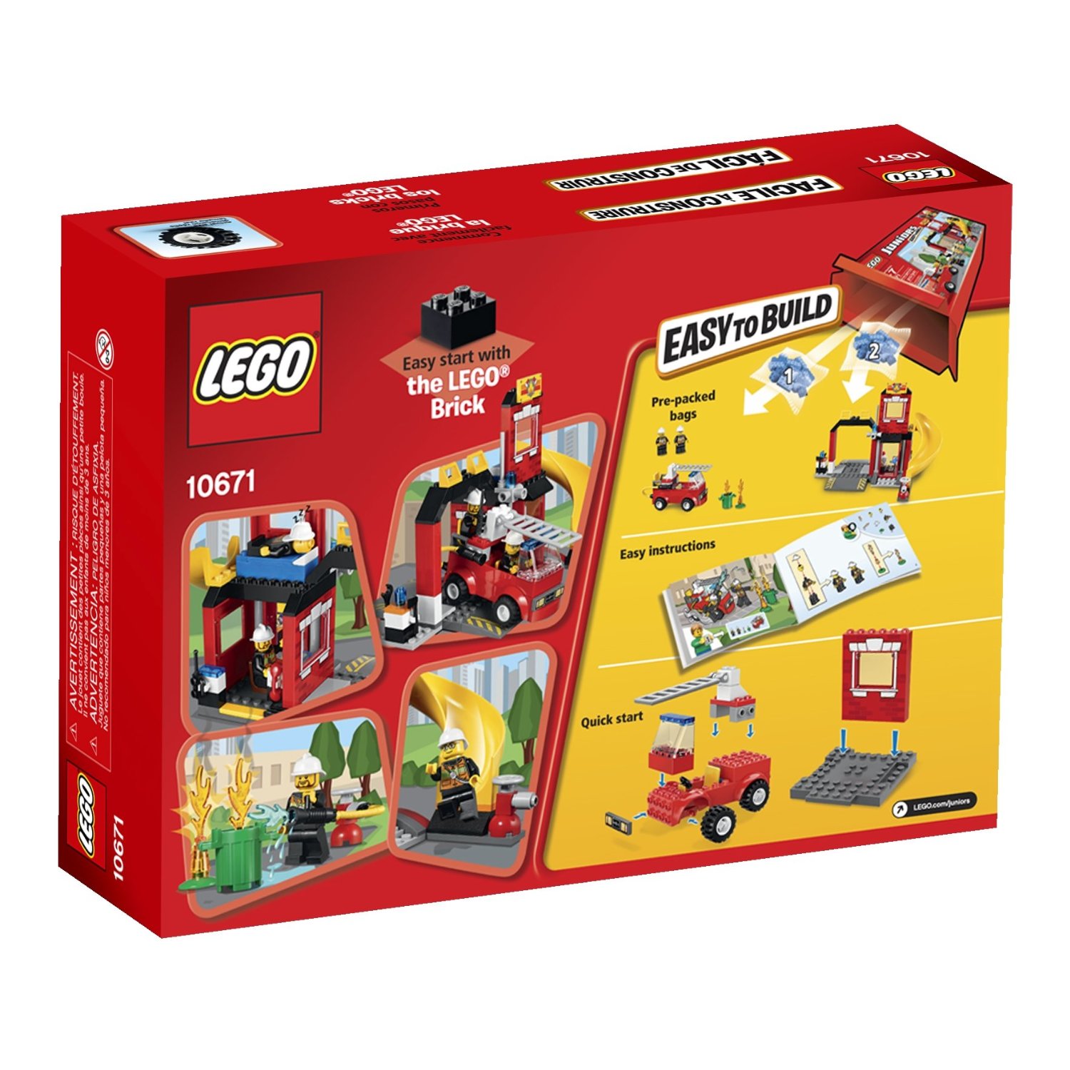 Bộ lắp ráp LEGO JUNIORS 10671 - Cứu hỏa khẩn cấp