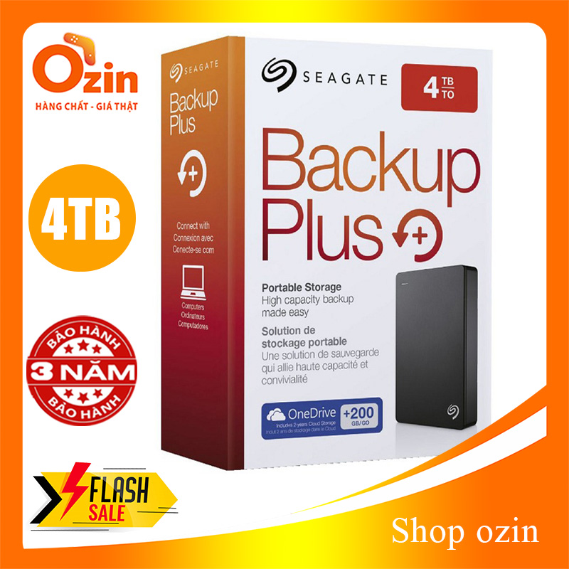 Ổ cứng di động Seagate Backup Plus Portable 4Tb 2.5Inch USB3.0 STHP4000403/STHP4000400/STHP4000401/STHP4000402/STHP4000404