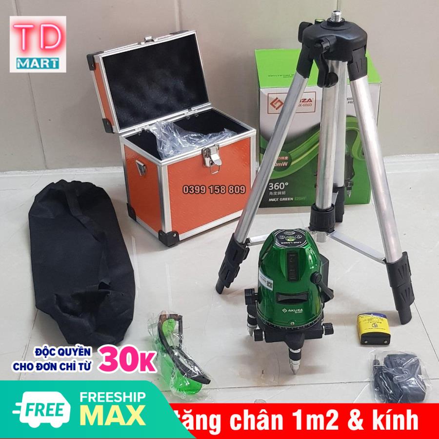 MÁY CÂN BẰNG LASER 5 TIA XANH AKUZA AK-686D