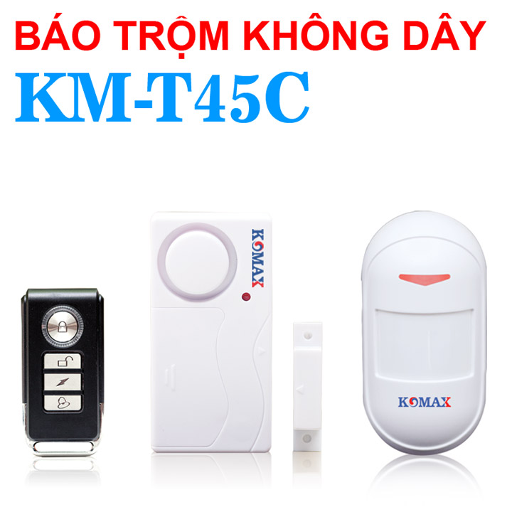 THIẾT BỊ CHỐNG TRỘM KHÔNG DÂY KOMAX KM-T45C