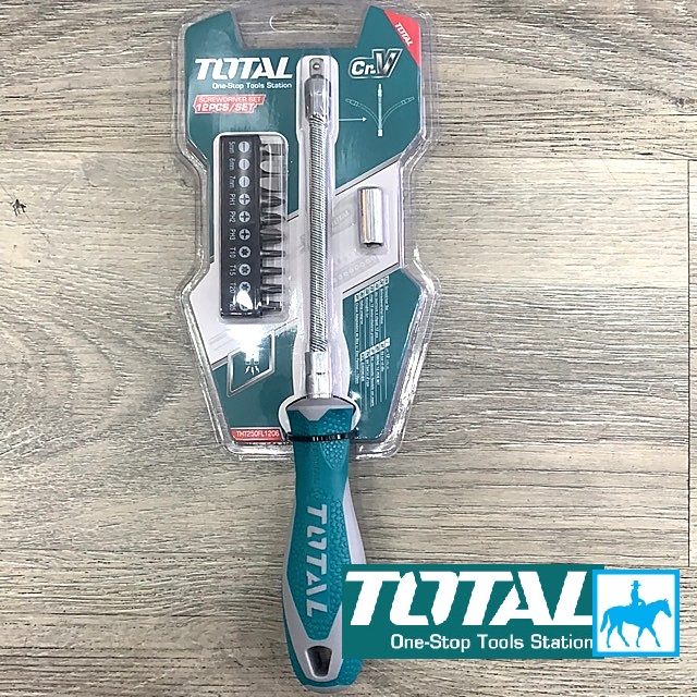 Bộ 12 tua vít Total THT250FL1206