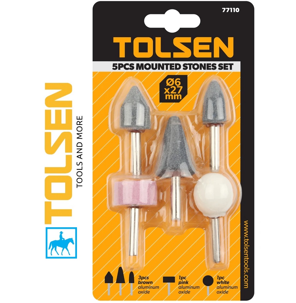 Bộ 5 mũi đá mài Tolsen 77110