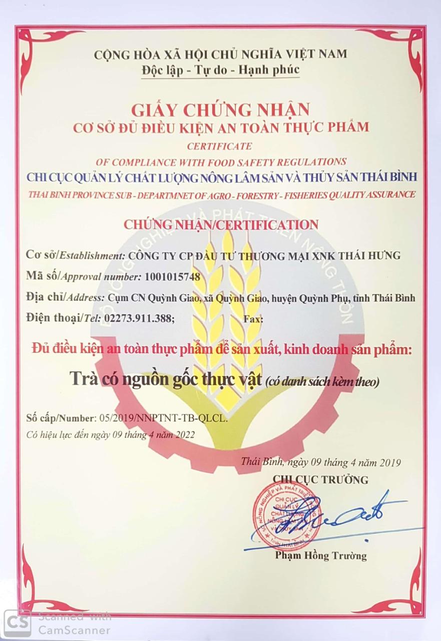 Trà đinh lăng Thái Hưng 50 túi loc