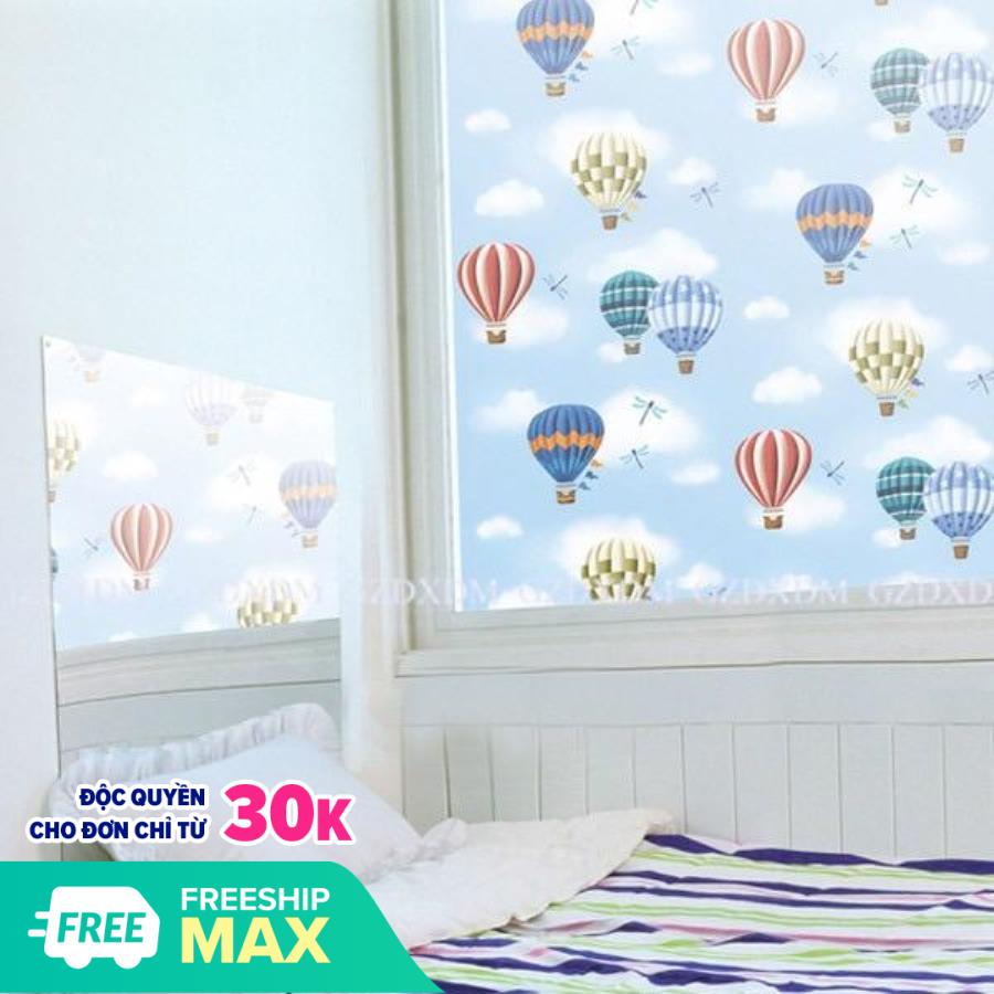 Decal dán kính khinh khí cầu