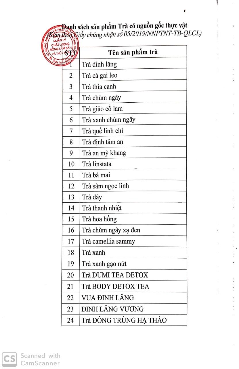 Trà đinh lăng Thái Hưng 50 túi loc
