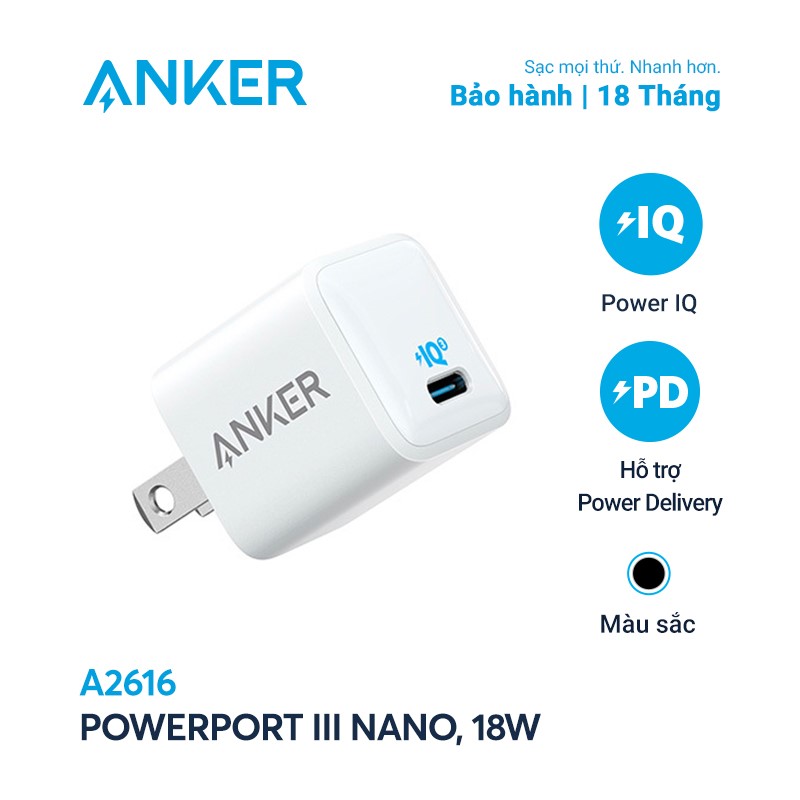 S C Anker Powerport Iii Nano W C Ng Usb C Piq T Ng Th Ch Pd