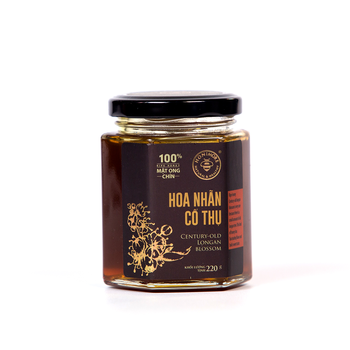 Mật ong chín Honimore hoa nhãn cổ thụ 220g