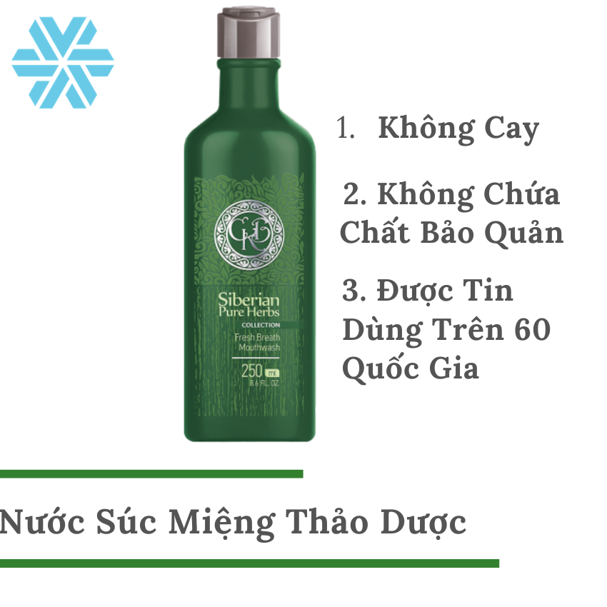 Nước súc miệng Siberian Pure Herbs 250ml