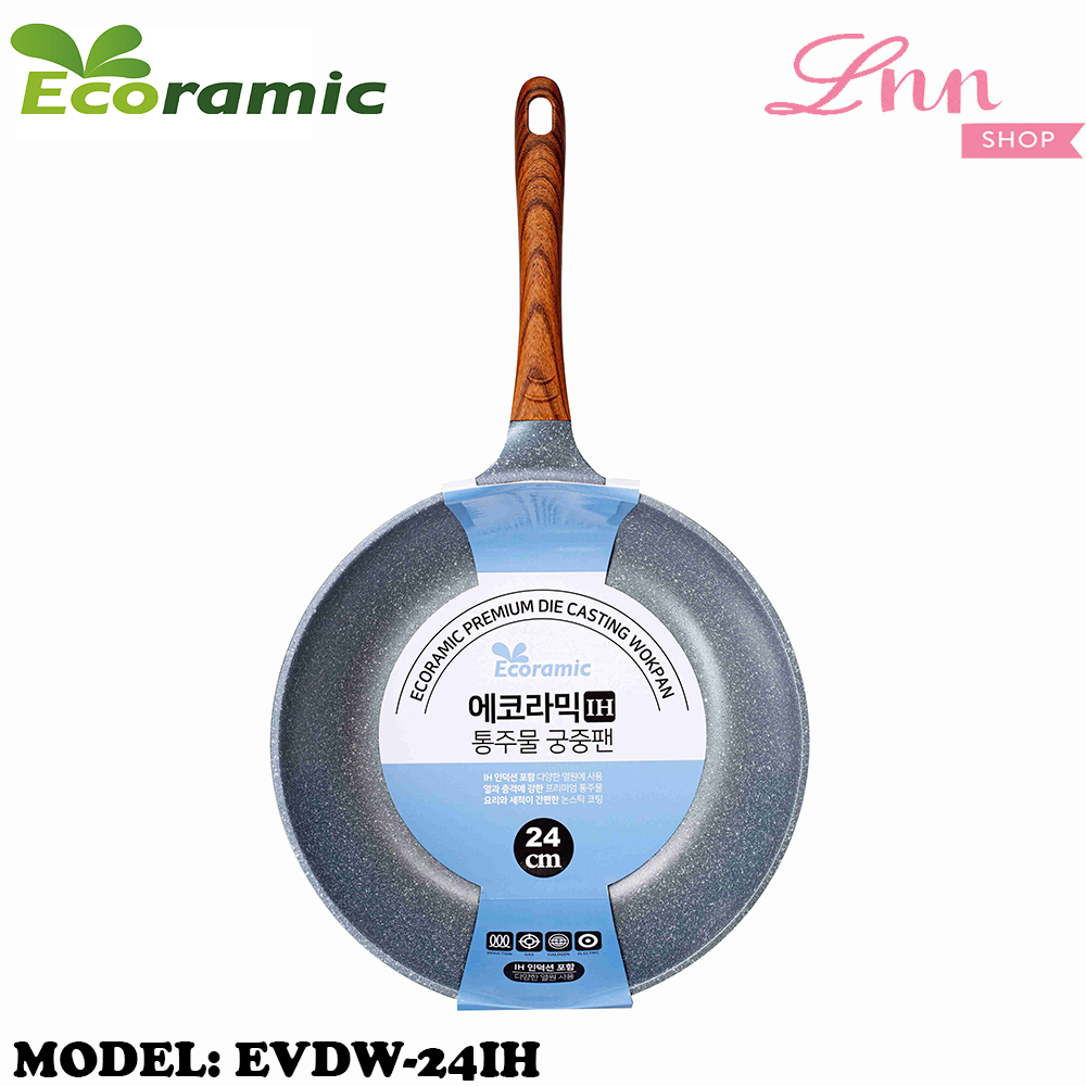 CHẢO CHỐNG DÍNH VÂN ĐÁ ECORAMIC EVDW-24IH