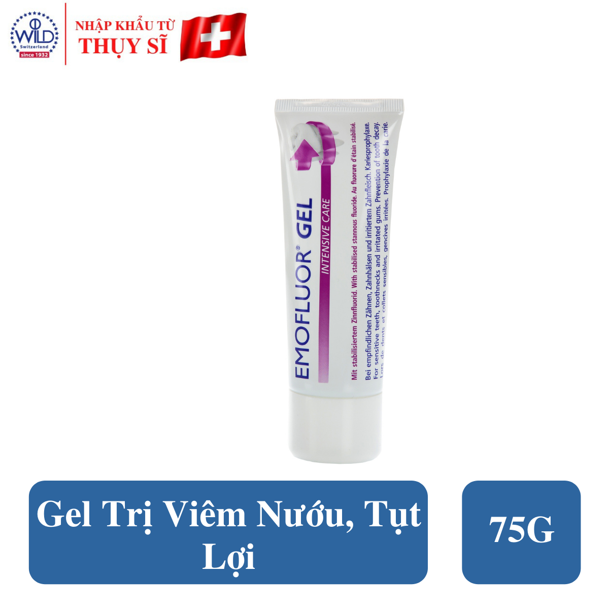 Gel trị tụt lợi & hở cổ chân răng Emofluor