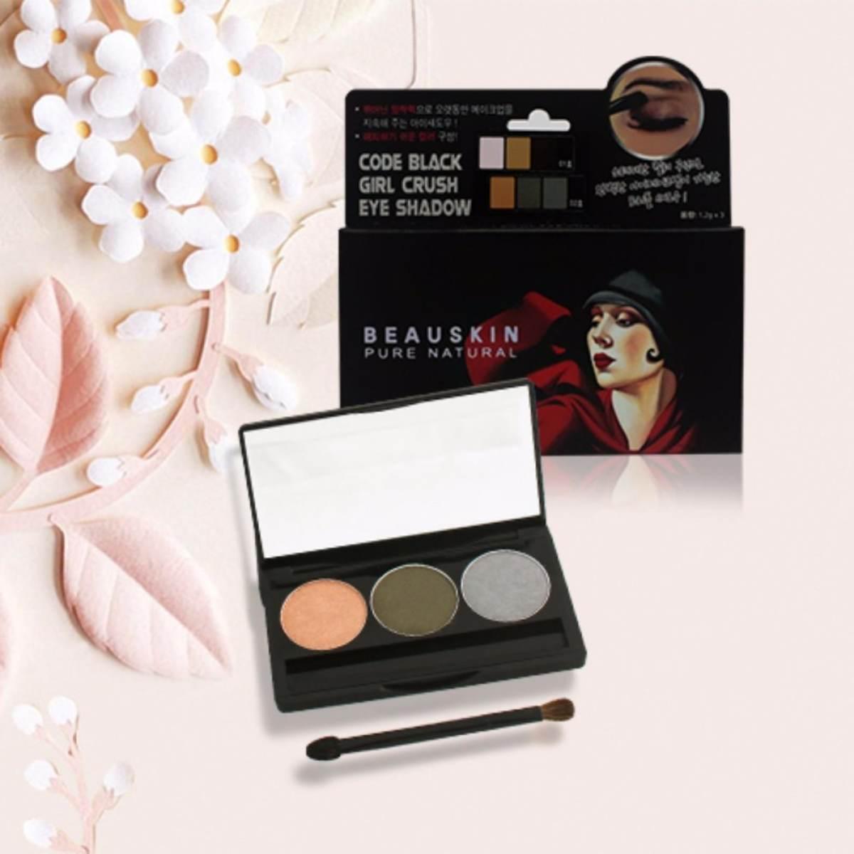 Phấn Mắt 3 màu Beauskin Code Black Girl Crush Eye Shadow