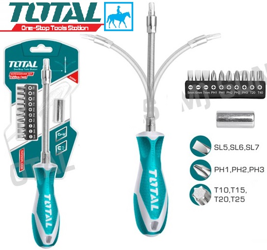 Bộ 12 tua vít Total THT250FL1206