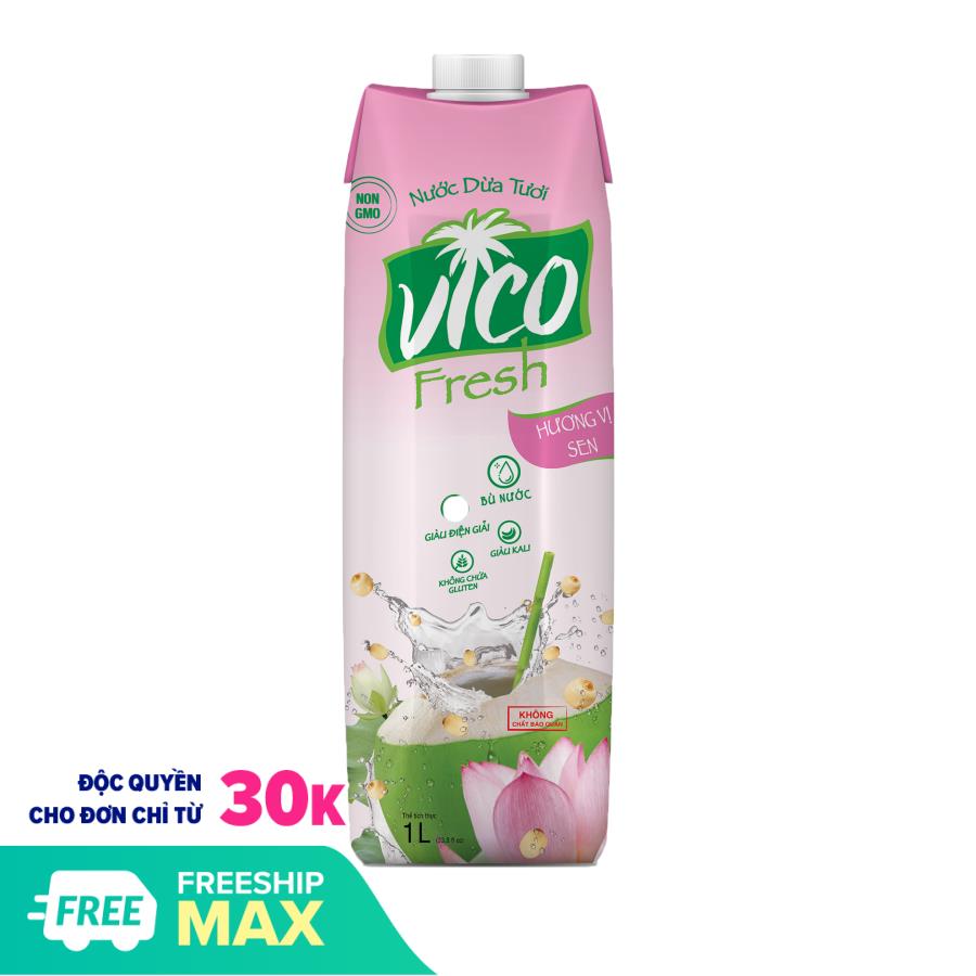 Nước dừa sen VICO FRESH 1l