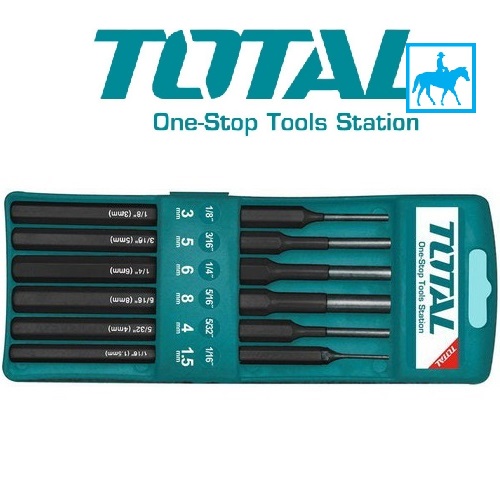 Bộ 6 cây đục tròn Total THT42K0601