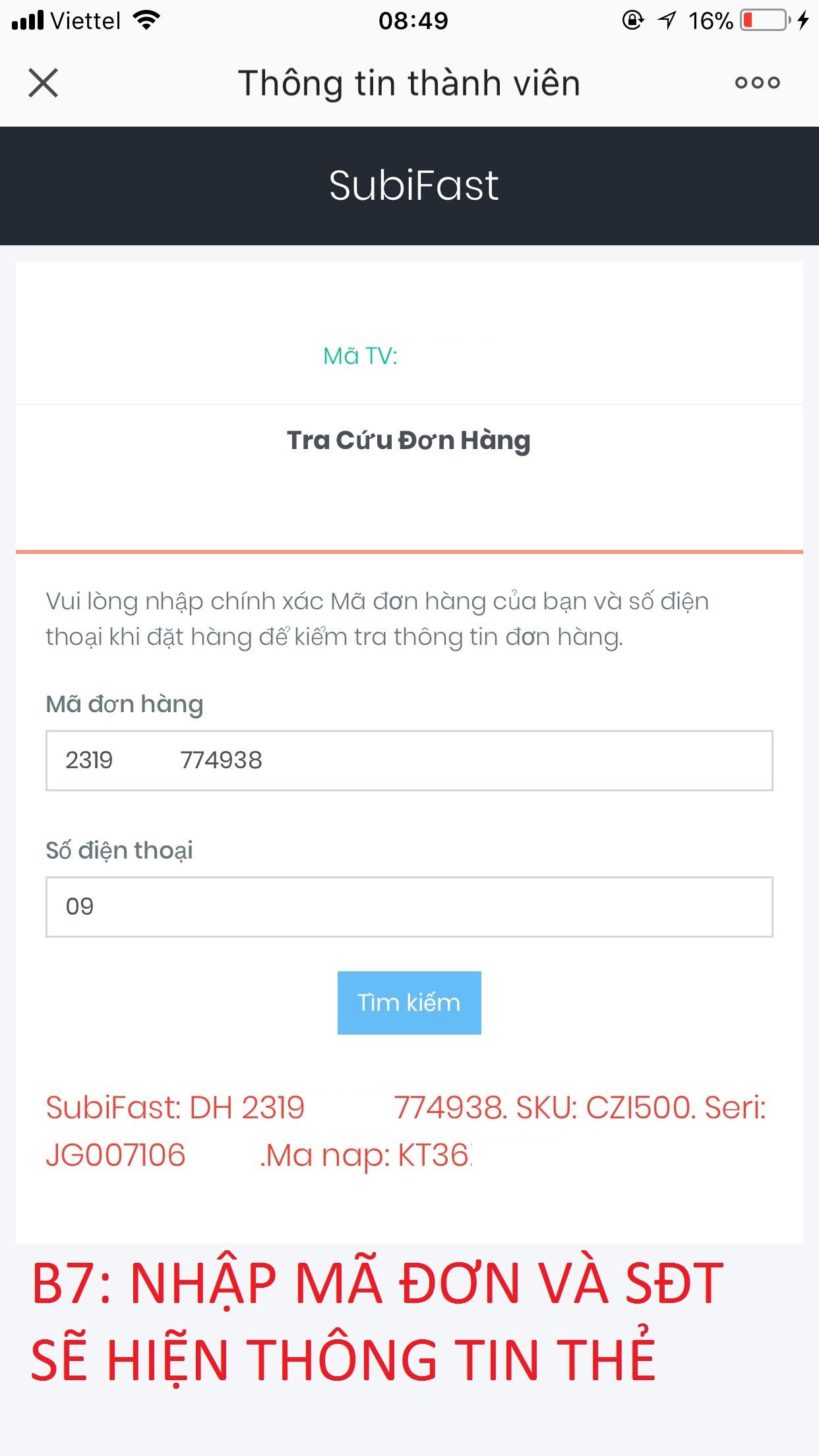 Thẻ cào MobiFone mệnh giá 50.000