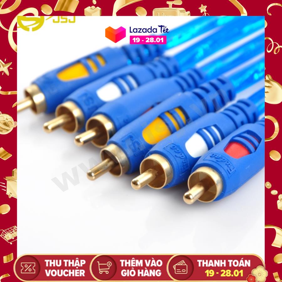 DÂY TÍN HIỆU 6 ĐẦU BÔNG SEN (RCA) JSJ 638