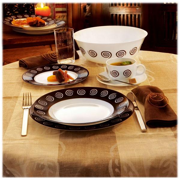 Đĩa thủy tinh Luminarc Sirocco Brown