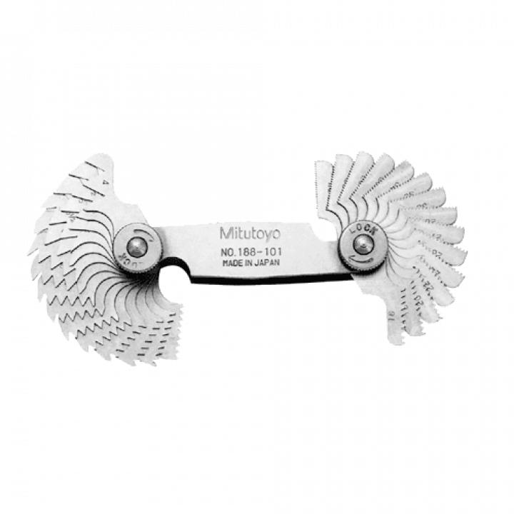 Bộ dưỡng đo ren Mitutoyo 188-101 (4~42TPI/30 lá, hệ inch)