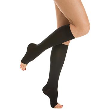 Vớ y khoa điều trị suy tĩnh mạch, dạng gối, hở ngón Class II - Microfiber Soft -Art.M2150A