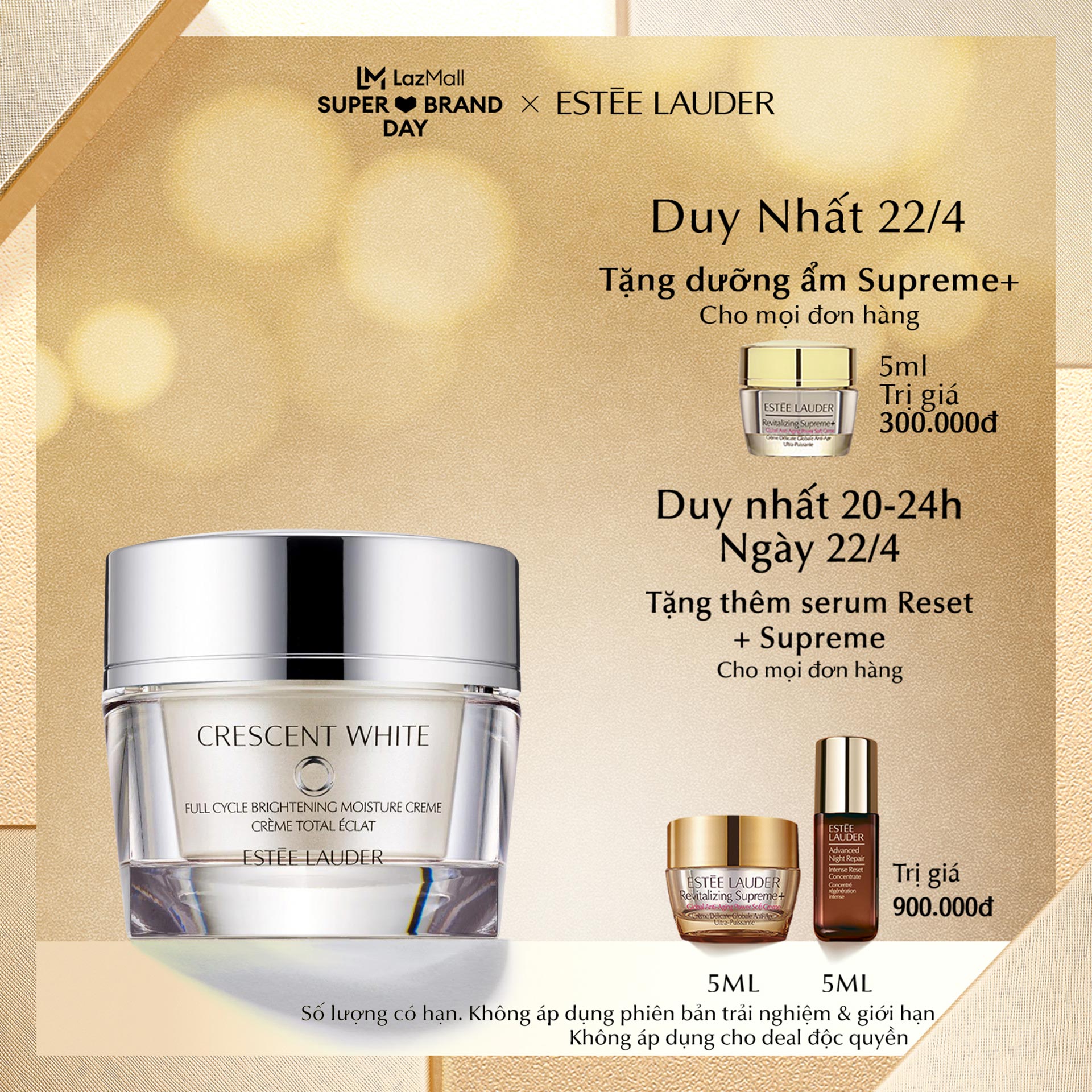 Kem Dưỡng Trắng Da Estée Lauder Crescent White Full Cycle Brightening Moisture Crème 50ml