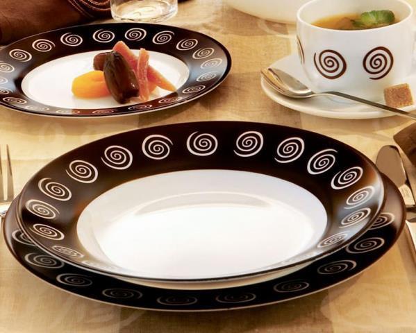 Đĩa thủy tinh Luminarc Sirocco Brown