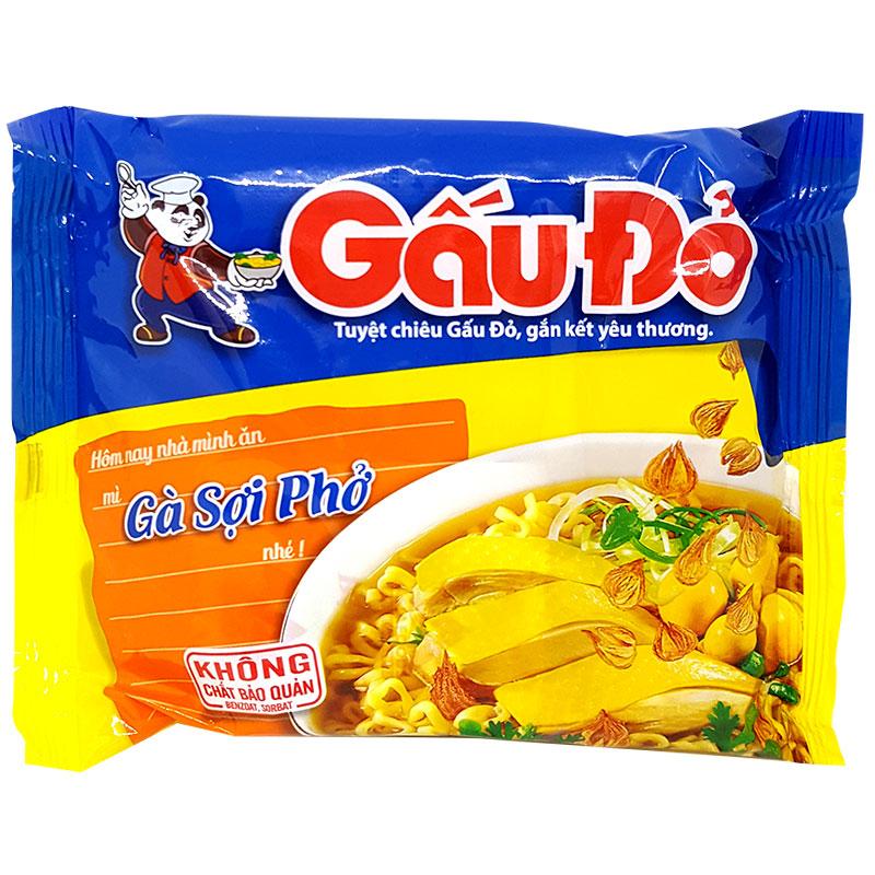 Mì gà Gấu Đỏ thùng 30 gói x 64g