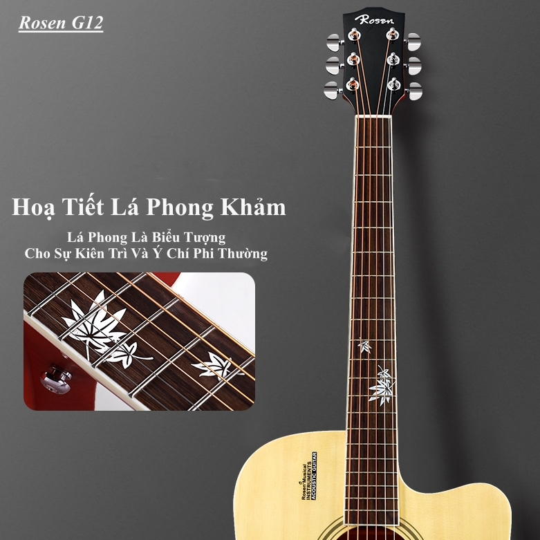 ĐÀN GUITAR ACOUSTIC ROSEN G12