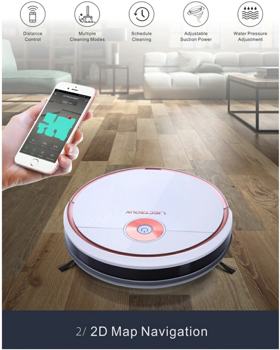 ROBOT HÚT BỤI LIECTROUX T6S