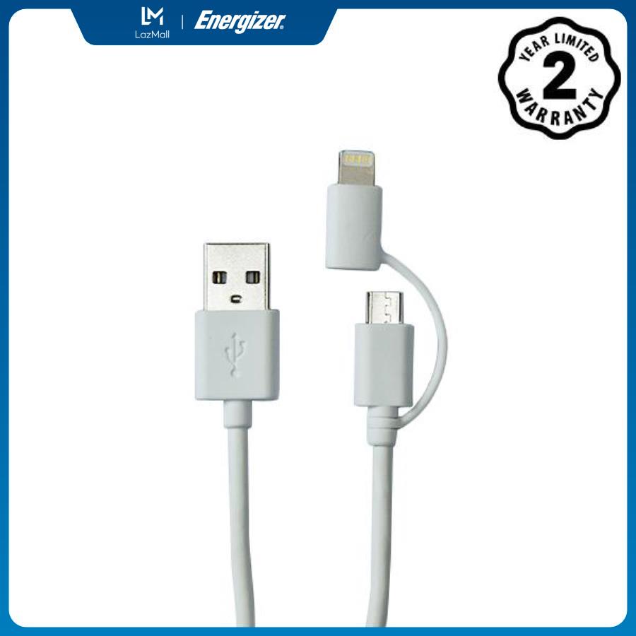 Cáp Sạc 2 trong 1 Lightning-Micro Energizer C11UBDUG