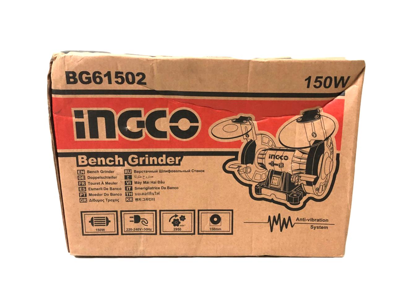 Máy mài để bàn 2 đá Ingco BG61502 - 150W, 150mm