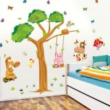 Decal dán tường vườn thú 11 - EB64