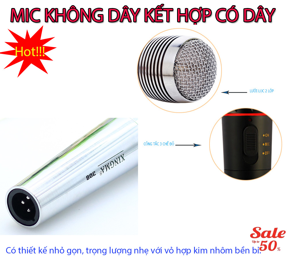 Micro không dây Xingma AK-308G